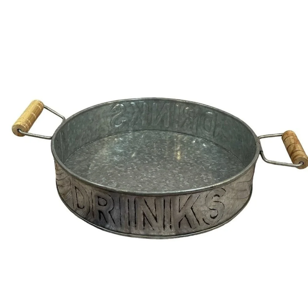 Galvanized Drink/BeverageTray New without tags!‎